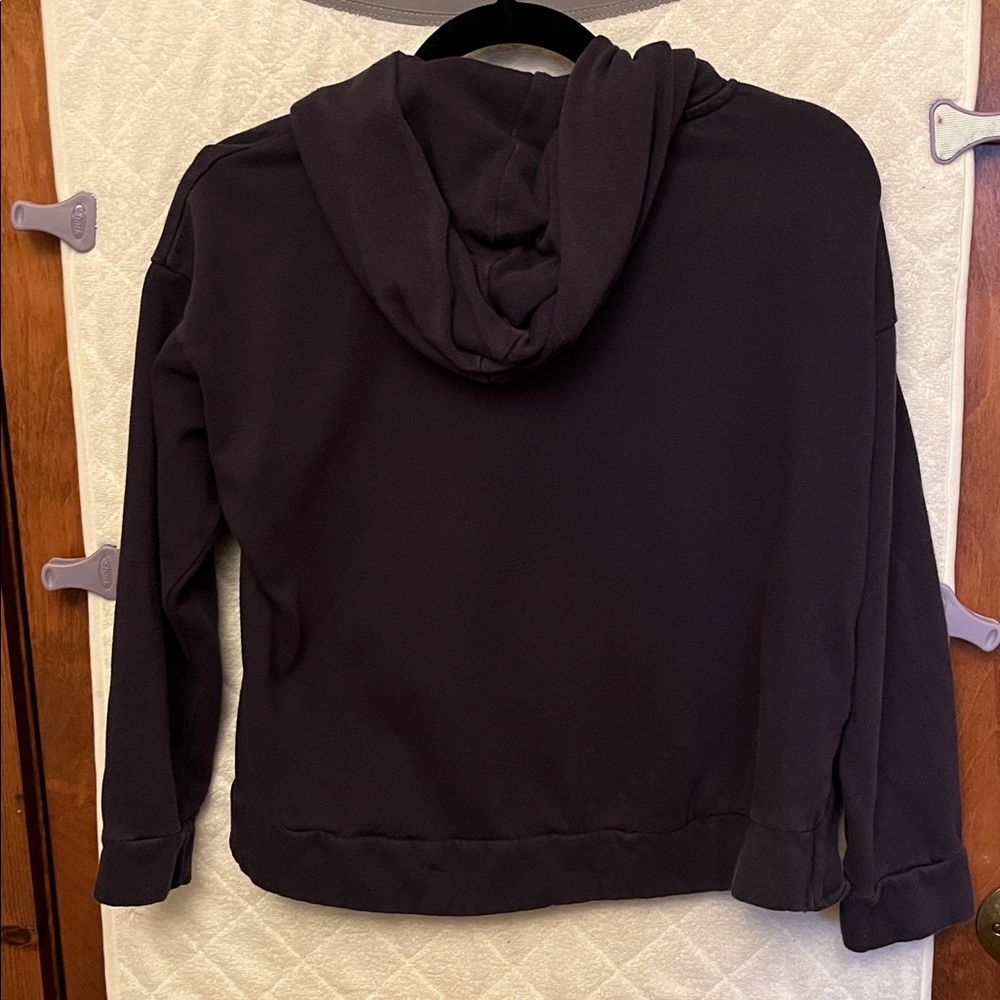 Jack Wills Crop Navy Hoodie View 6